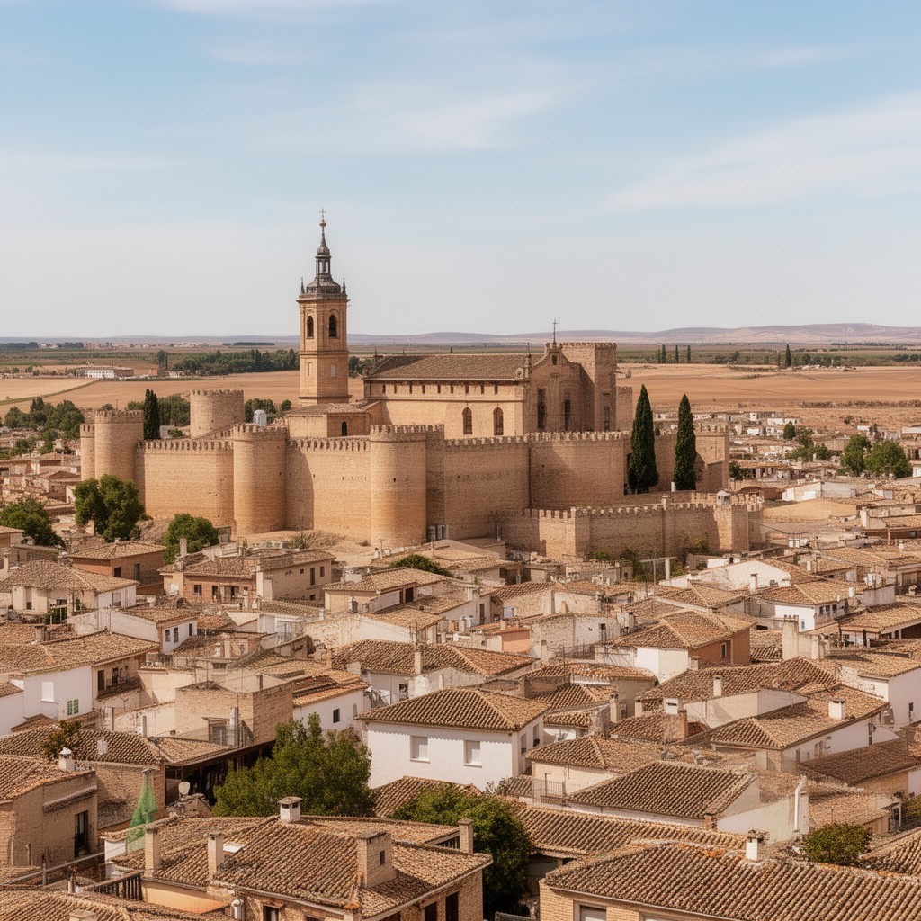 AI-generated illustration of Alcázar de San Juan