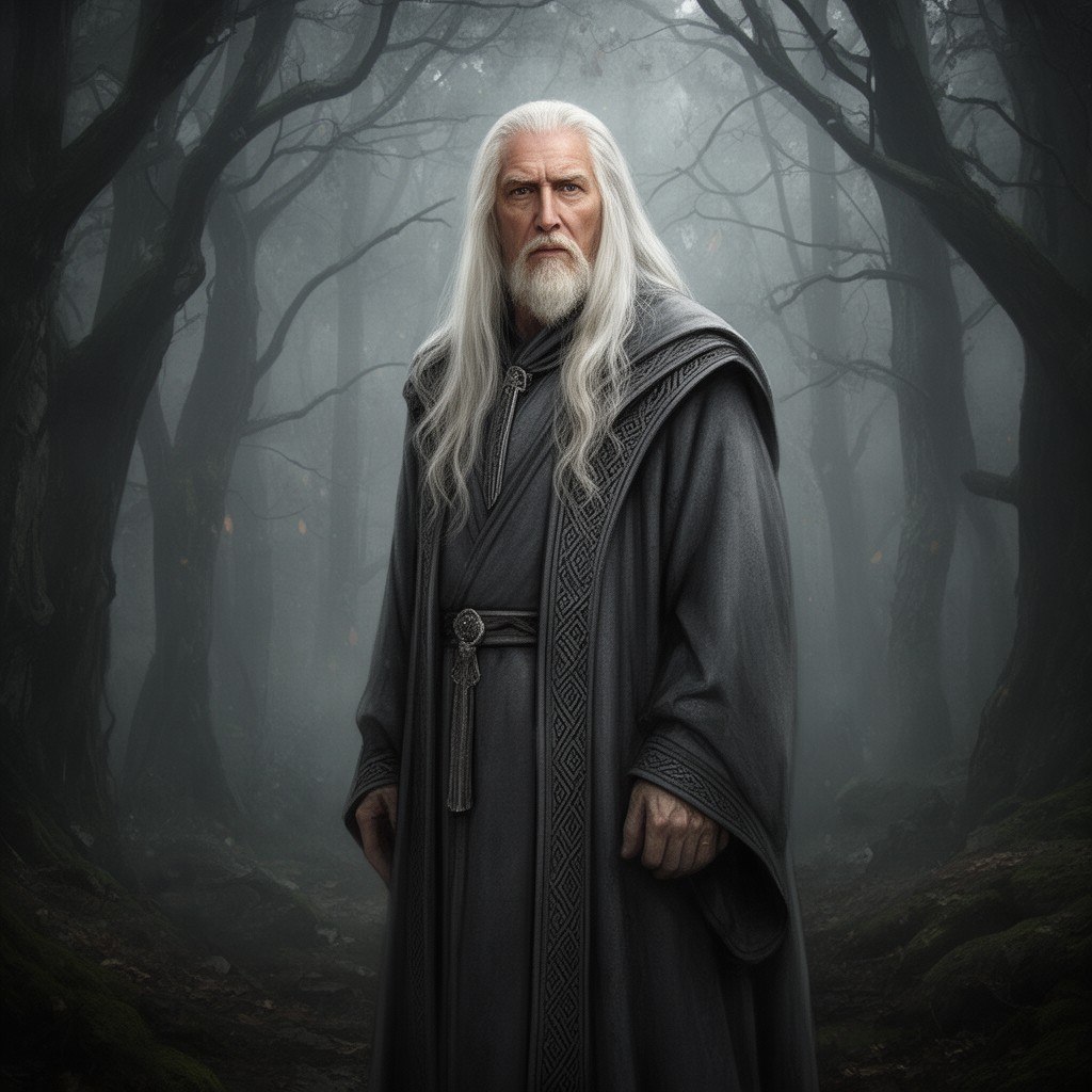AI-generated illustration of Saruman