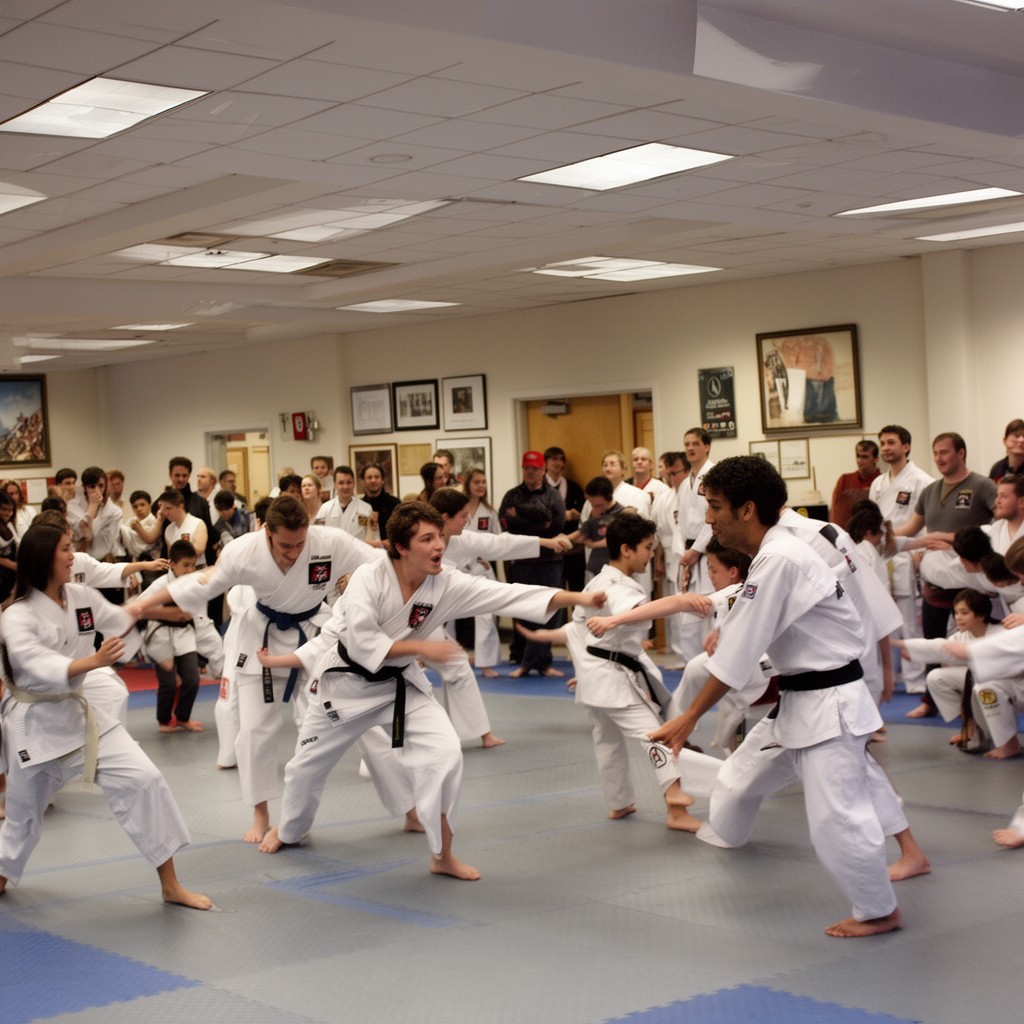 AI-generated illustration of MIT Club Karate