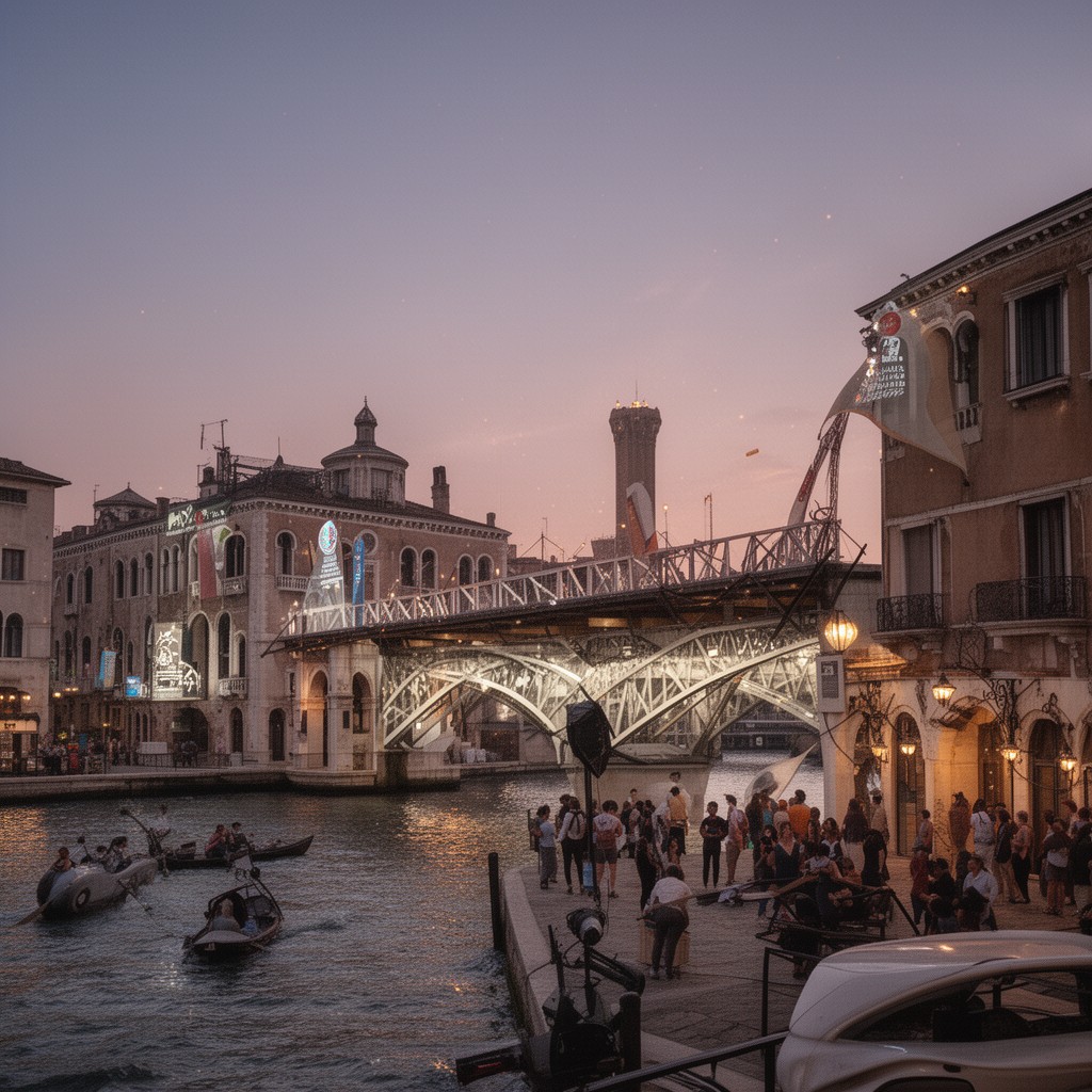 AI-generated illustration of Venice Production Bridge