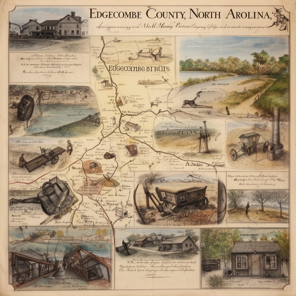 AI-generated illustration of Edgecombe County, North Carolina