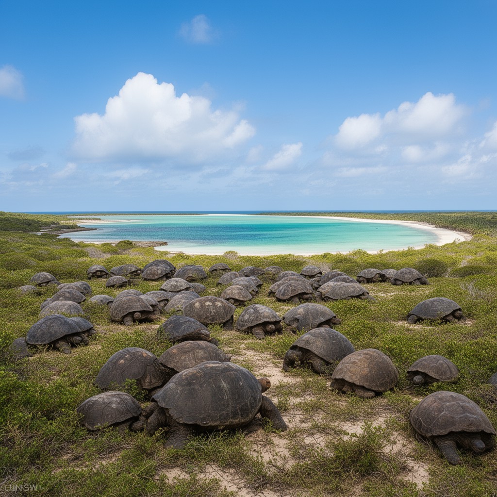 AI-generated illustration of Aldabra Atoll