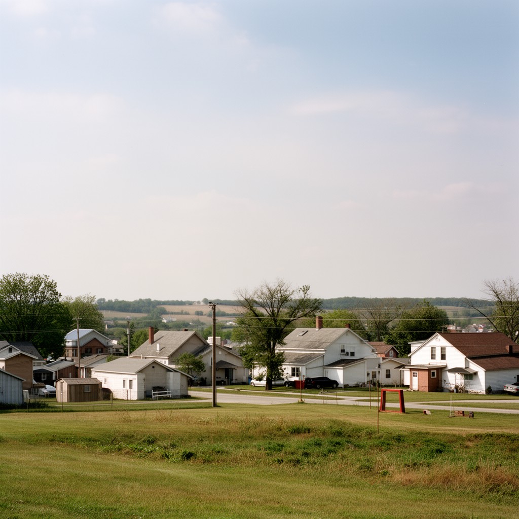 AI-generated illustration of Marysville, Iowa