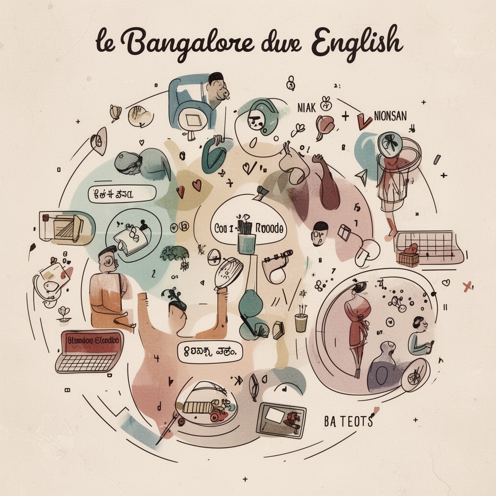 AI-generated illustration of Bangalore English