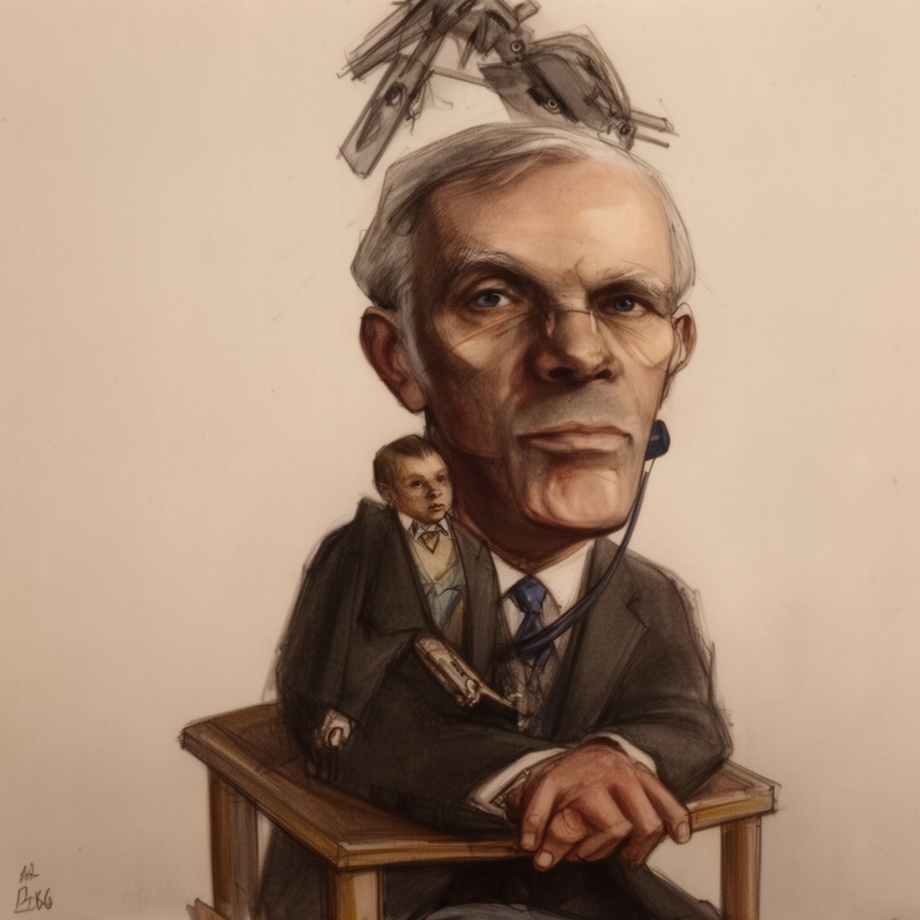 AI-generated illustration of Mortimer L. Schiff
