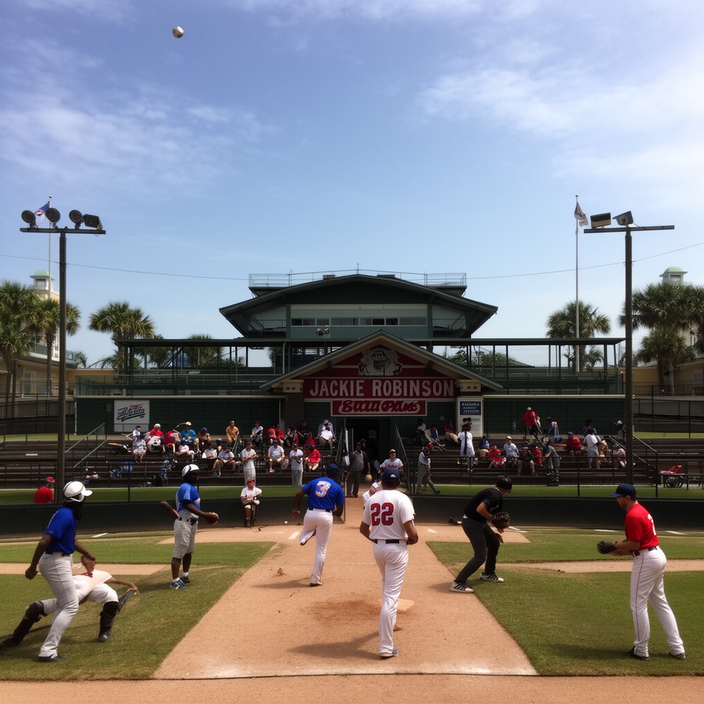 AI-generated illustration of Jackie Robinson Ballpark
