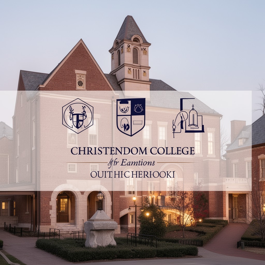 AI-generated illustration of Christendom College