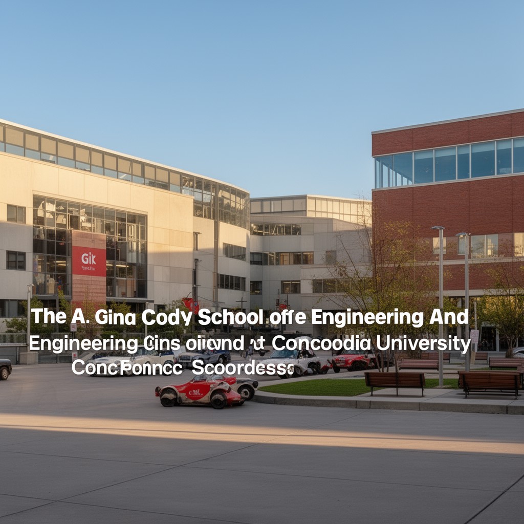 AI-generated illustration of Gina Cody School of Engineering and Computer Science
