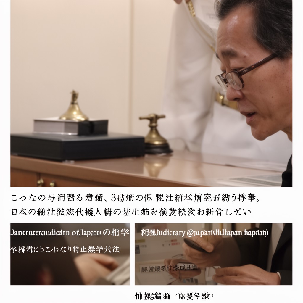 AI-generated illustration of Judiciary of Japan
