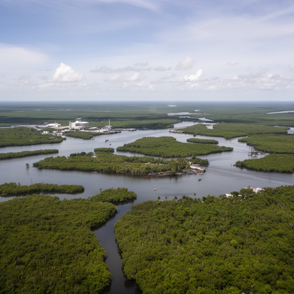 AI-generated illustration of Niger Delta