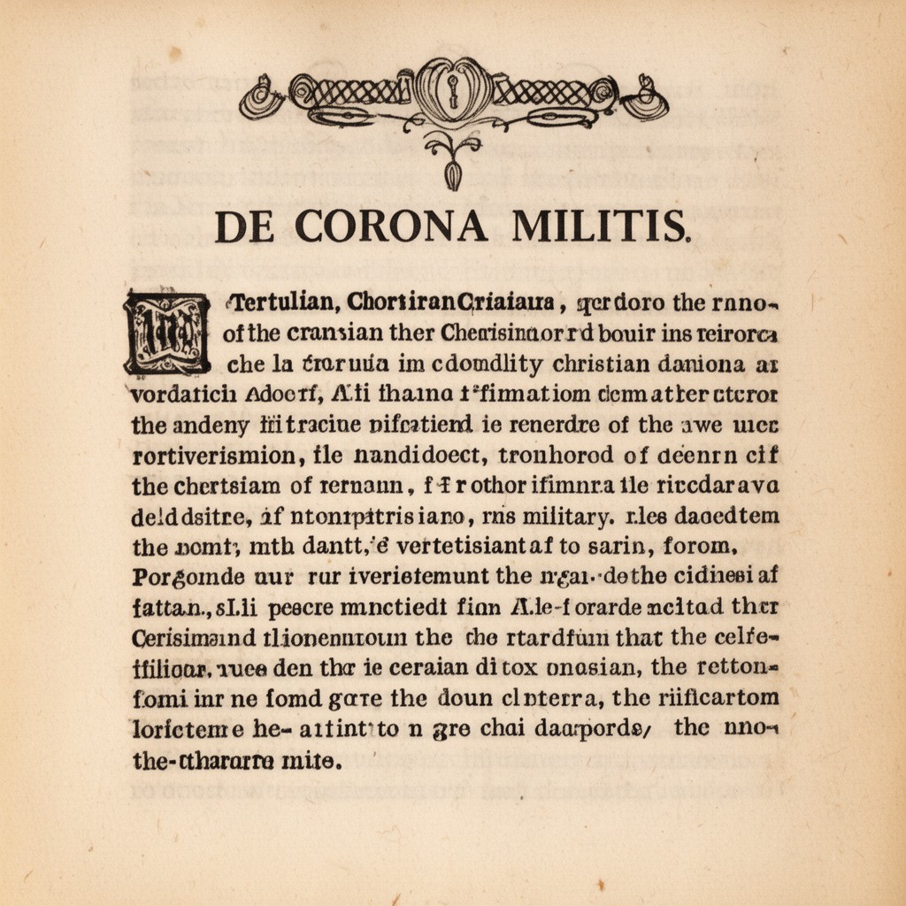 AI-generated illustration of De Corona Militis