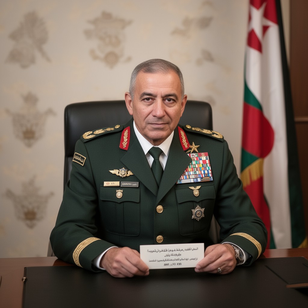 AI-generated illustration of Supreme Commander of the Jordanian Armed Forces