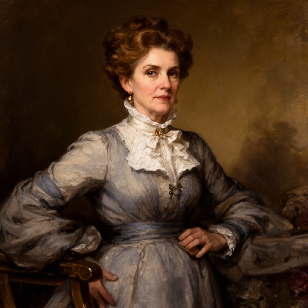 AI-generated illustration of Mrs Hurtle