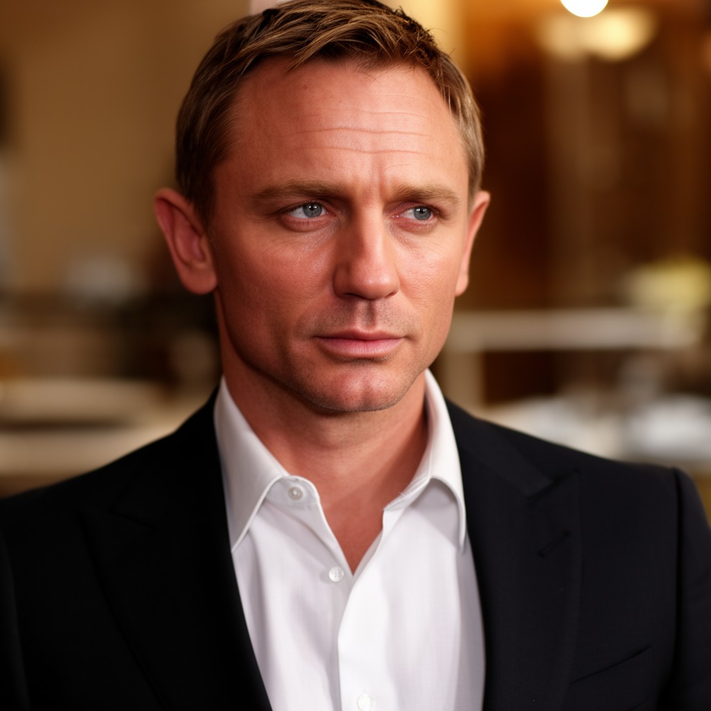 AI-generated illustration of Daniel Craig