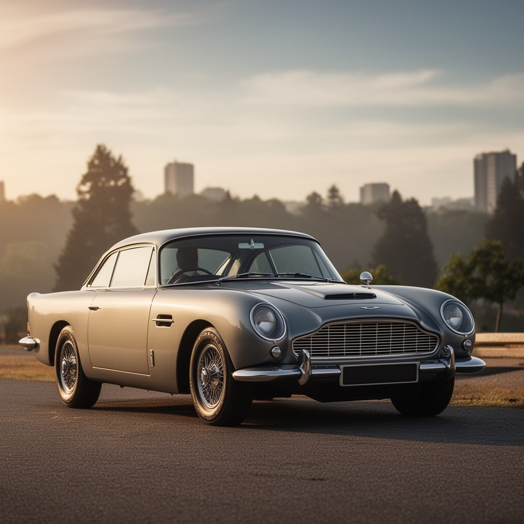 AI-generated illustration of Aston Martin DB5