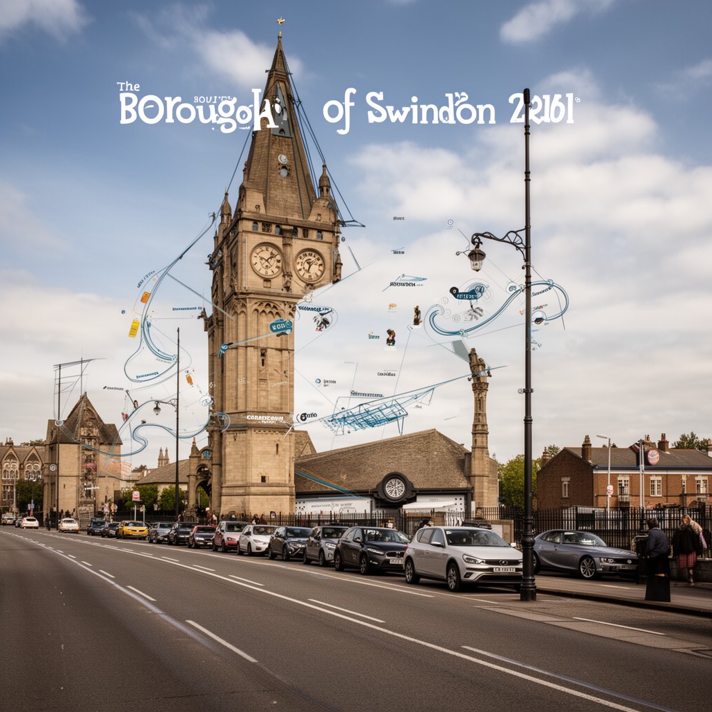 AI-generated illustration of Borough of Swindon