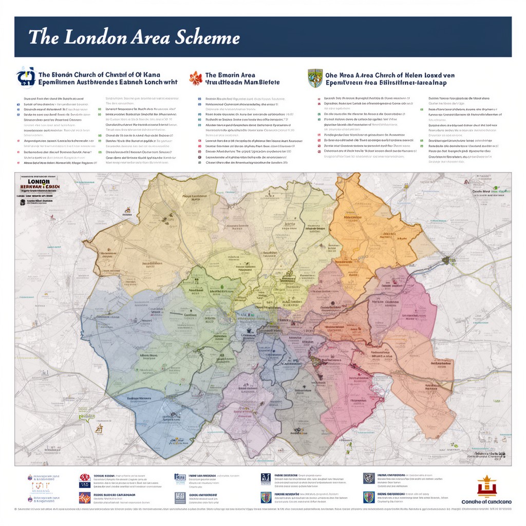 AI-generated illustration of London area scheme