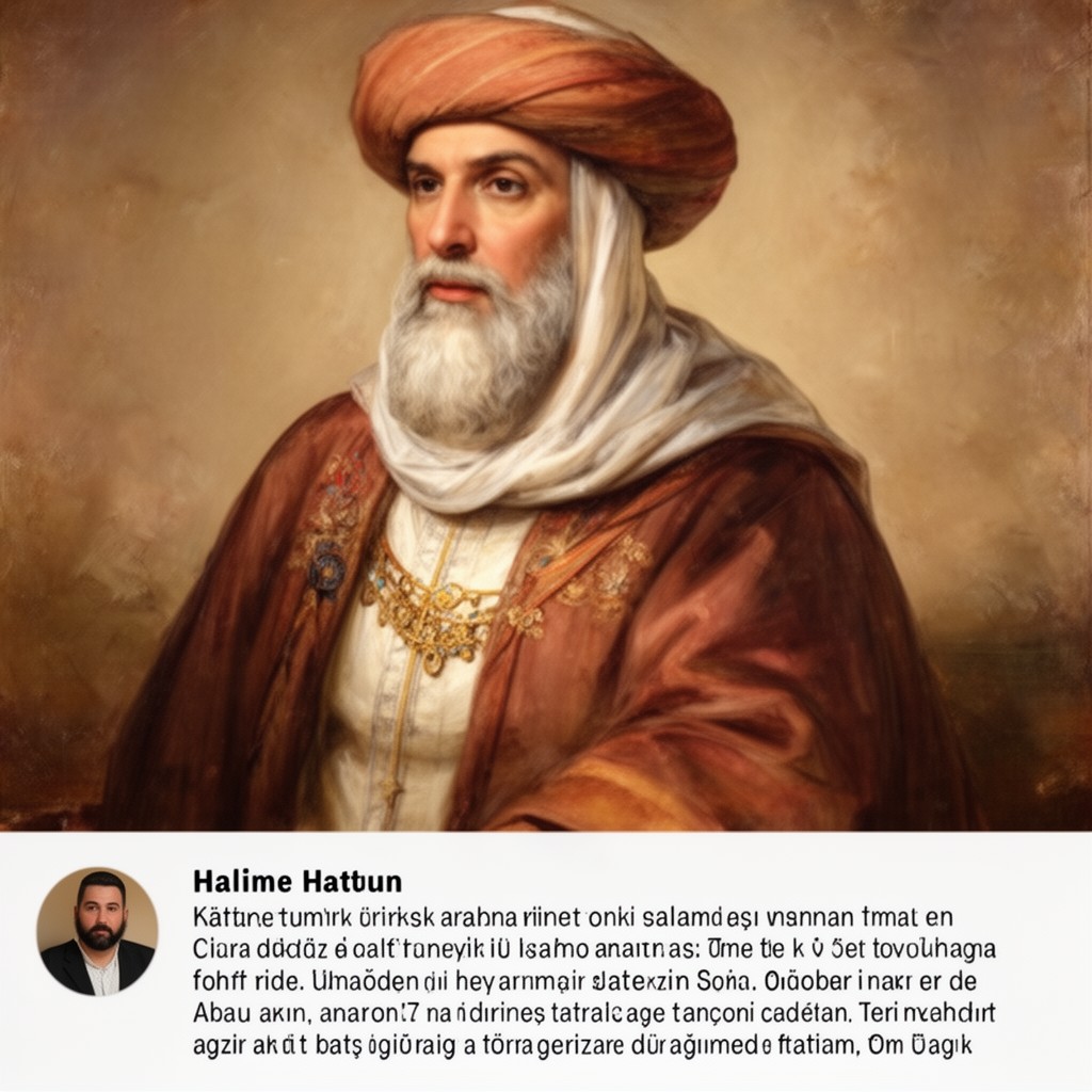 AI-generated illustration of Halime Hatun