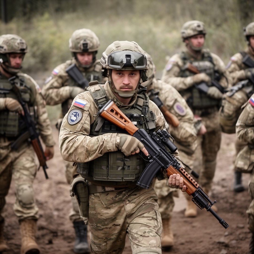 AI-generated illustration of Russian special forces