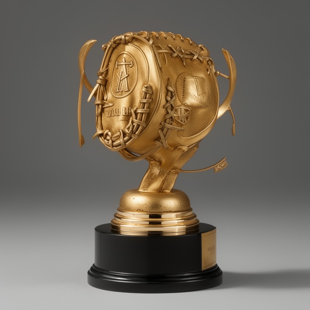 AI-generated illustration of Gold Glove Award
