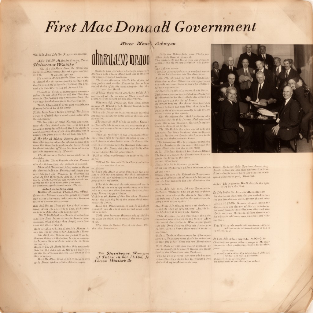 AI-generated illustration of First MacDonald government