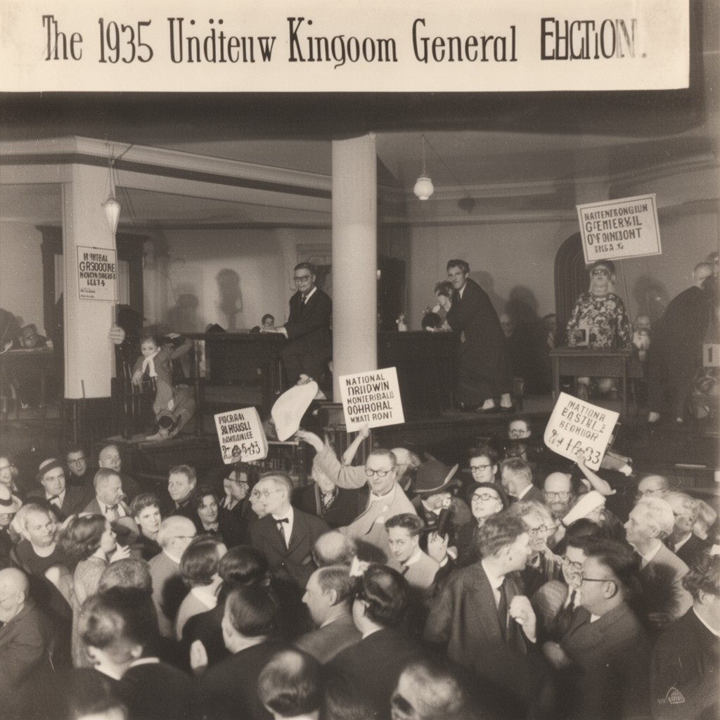 AI-generated illustration of 1935 United Kingdom general election