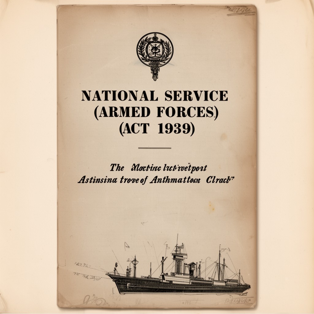 AI-generated illustration of National Service (Armed Forces) Act 1939