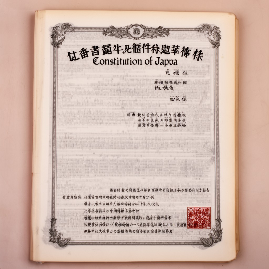 AI-generated illustration of Constitution of Japan
