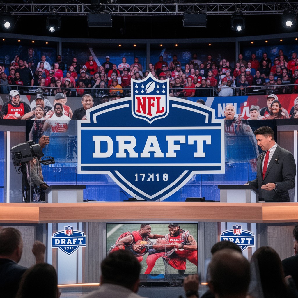 AI-generated illustration of NFL Draft