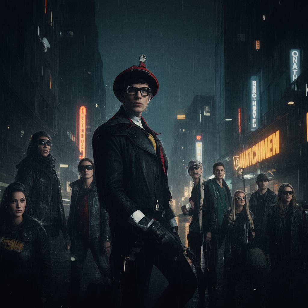 AI-generated illustration of Watchmen (TV series)