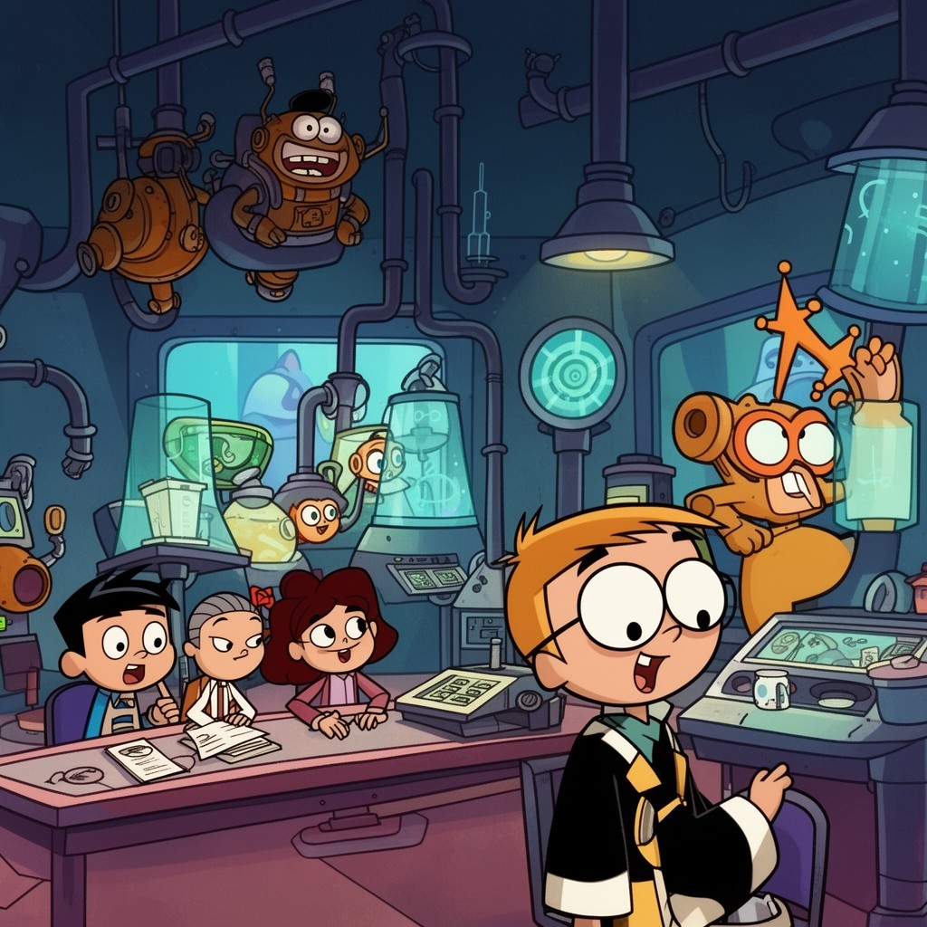 AI-generated illustration of Dexter's Laboratory