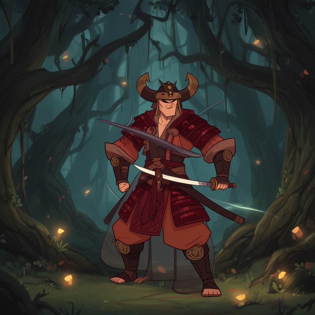 AI-generated illustration of Samurai Jack