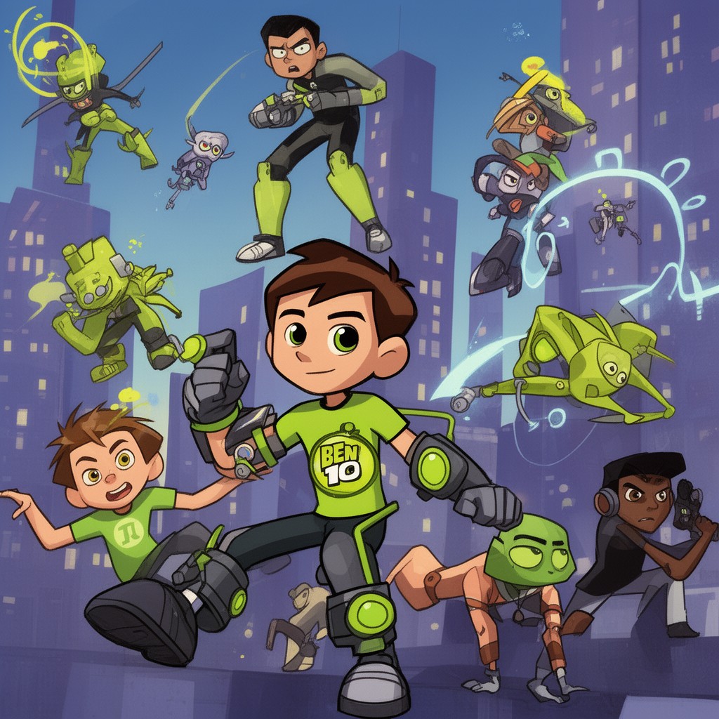 AI-generated illustration of Ben 10