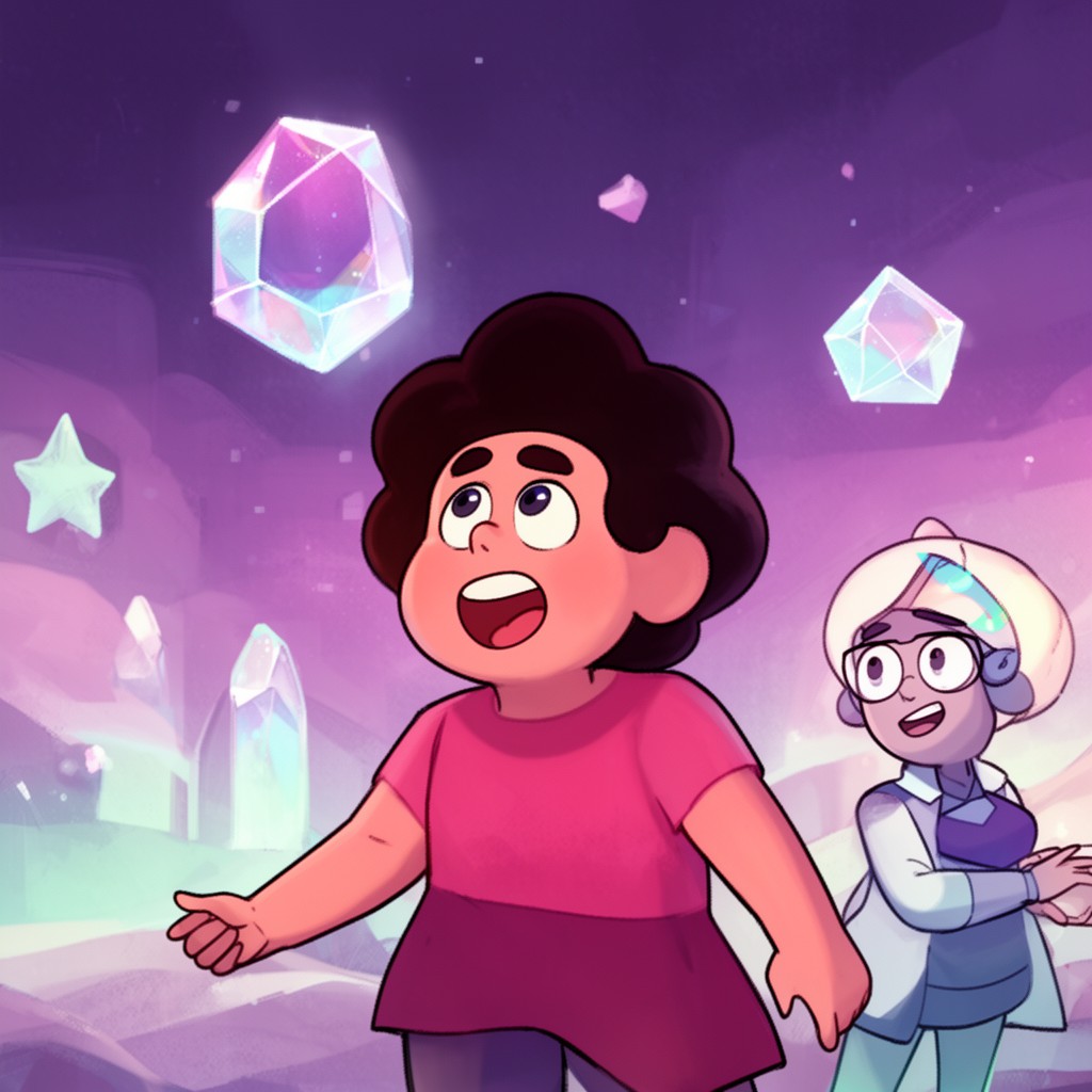 AI-generated illustration of Steven Universe