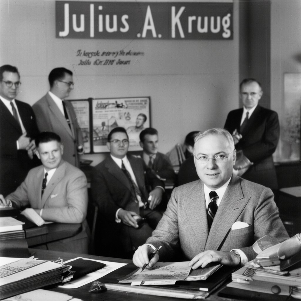 AI-generated illustration of Julius A. Krug