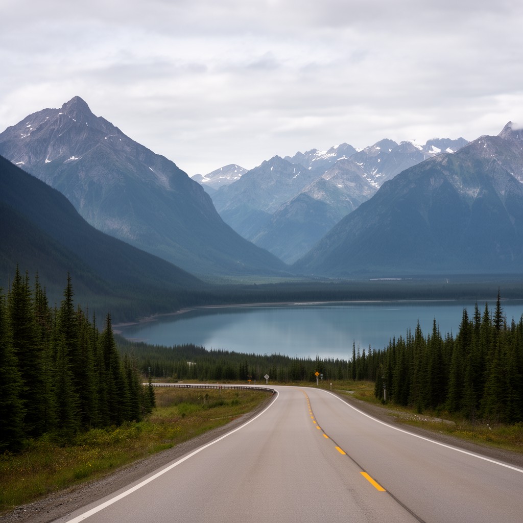AI-generated illustration of Seward Highway