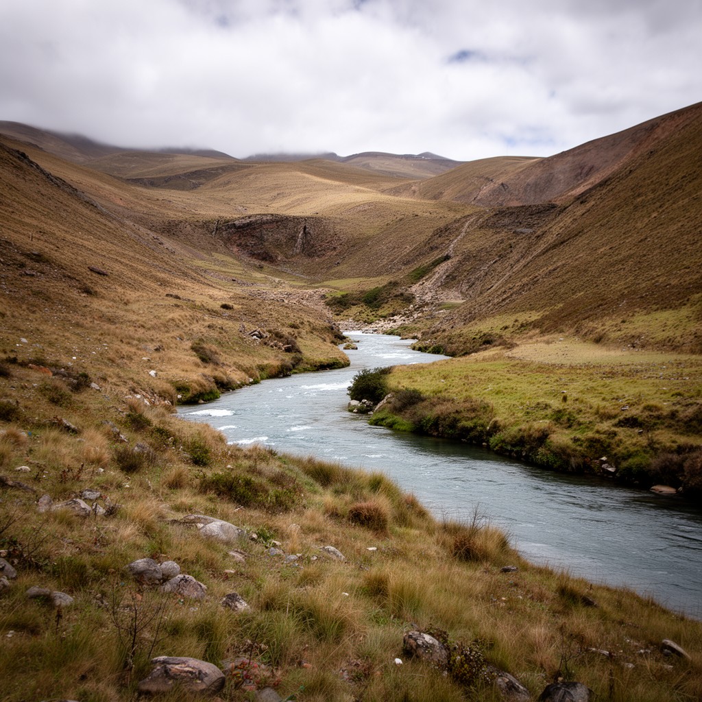 AI-generated illustration of Ilave River