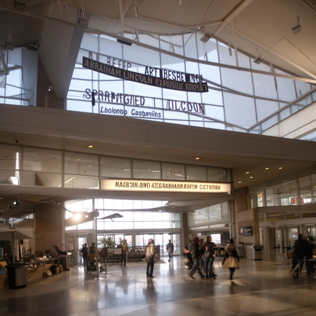 AI-generated illustration of Abraham Lincoln Capital Airport