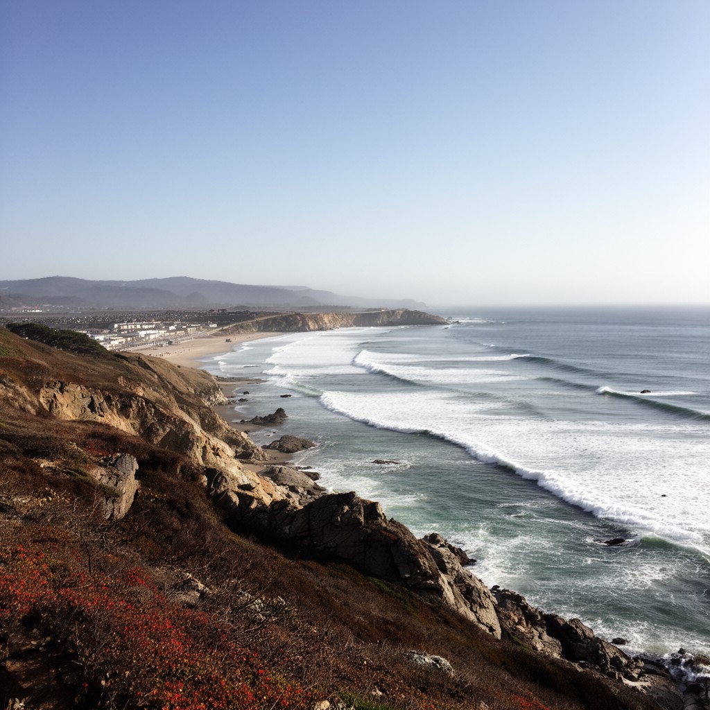 AI-generated illustration of Pacifica, California