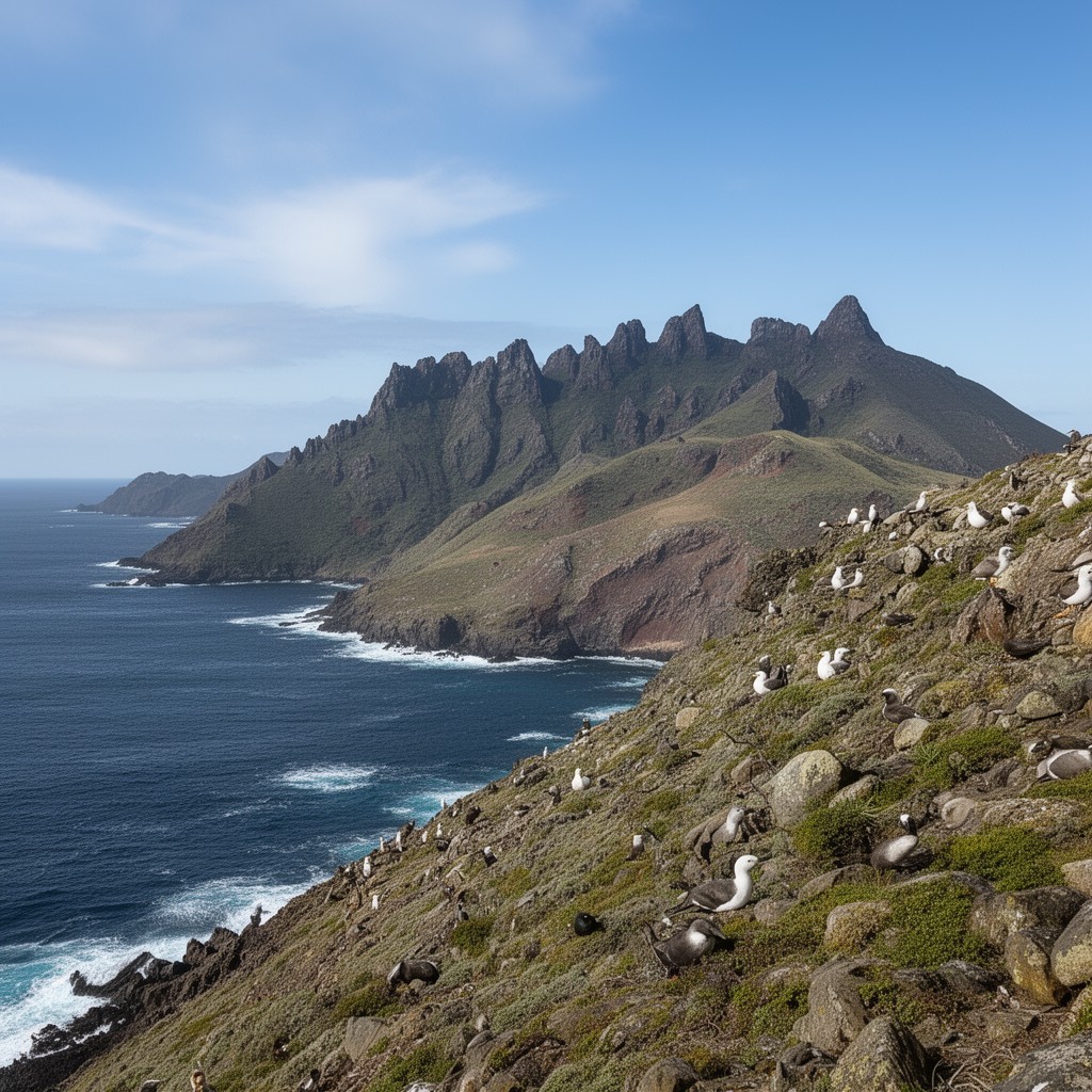 AI-generated illustration of Inaccessible Island