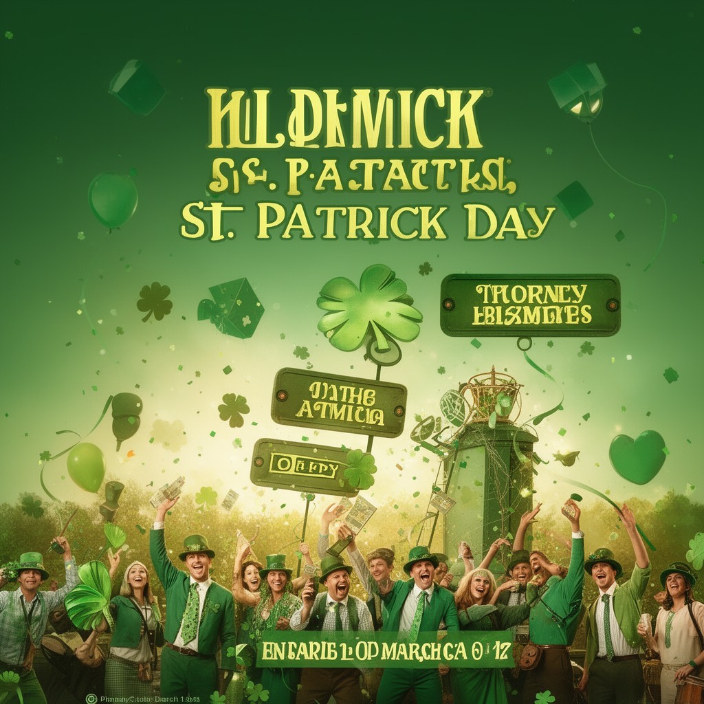 AI-generated illustration of St. Patrick's Day