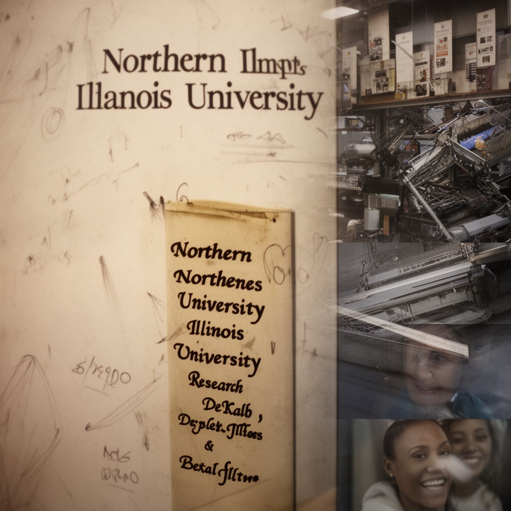 AI-generated illustration of Northern Illinois University