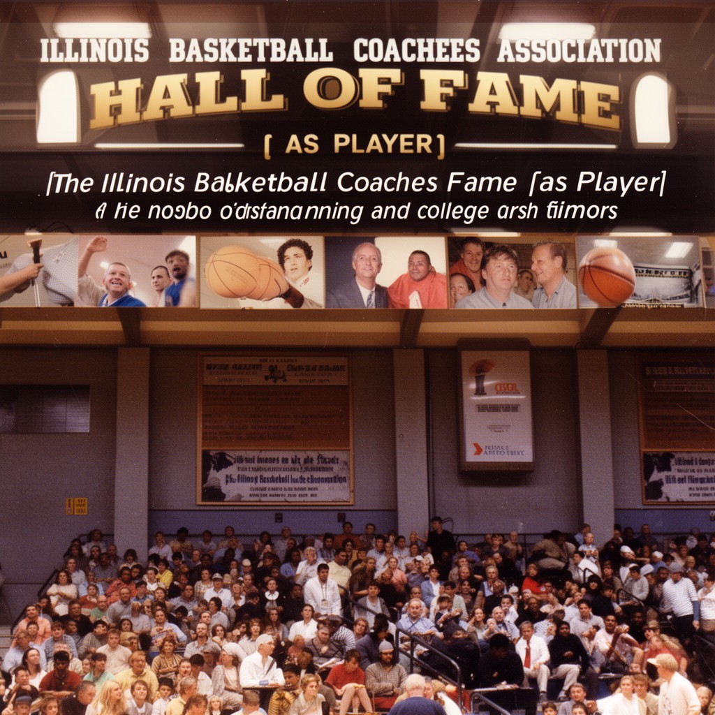 AI-generated illustration of Illinois Basketball Coaches Association Hall of Fame (as player)
