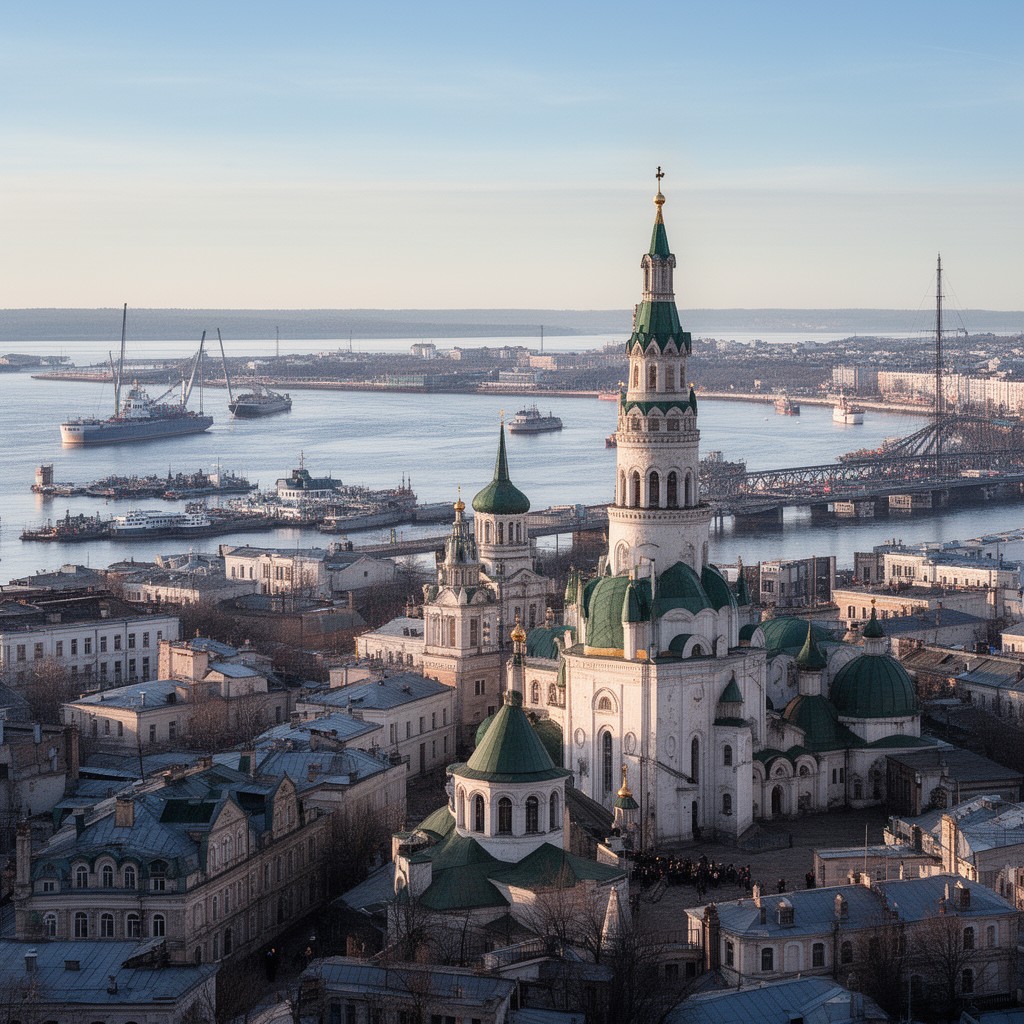 AI-generated illustration of Arkhangelsk