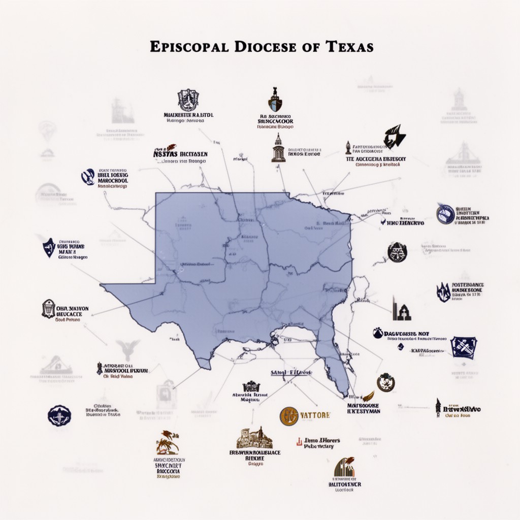AI-generated illustration of Episcopal Diocese of Texas
