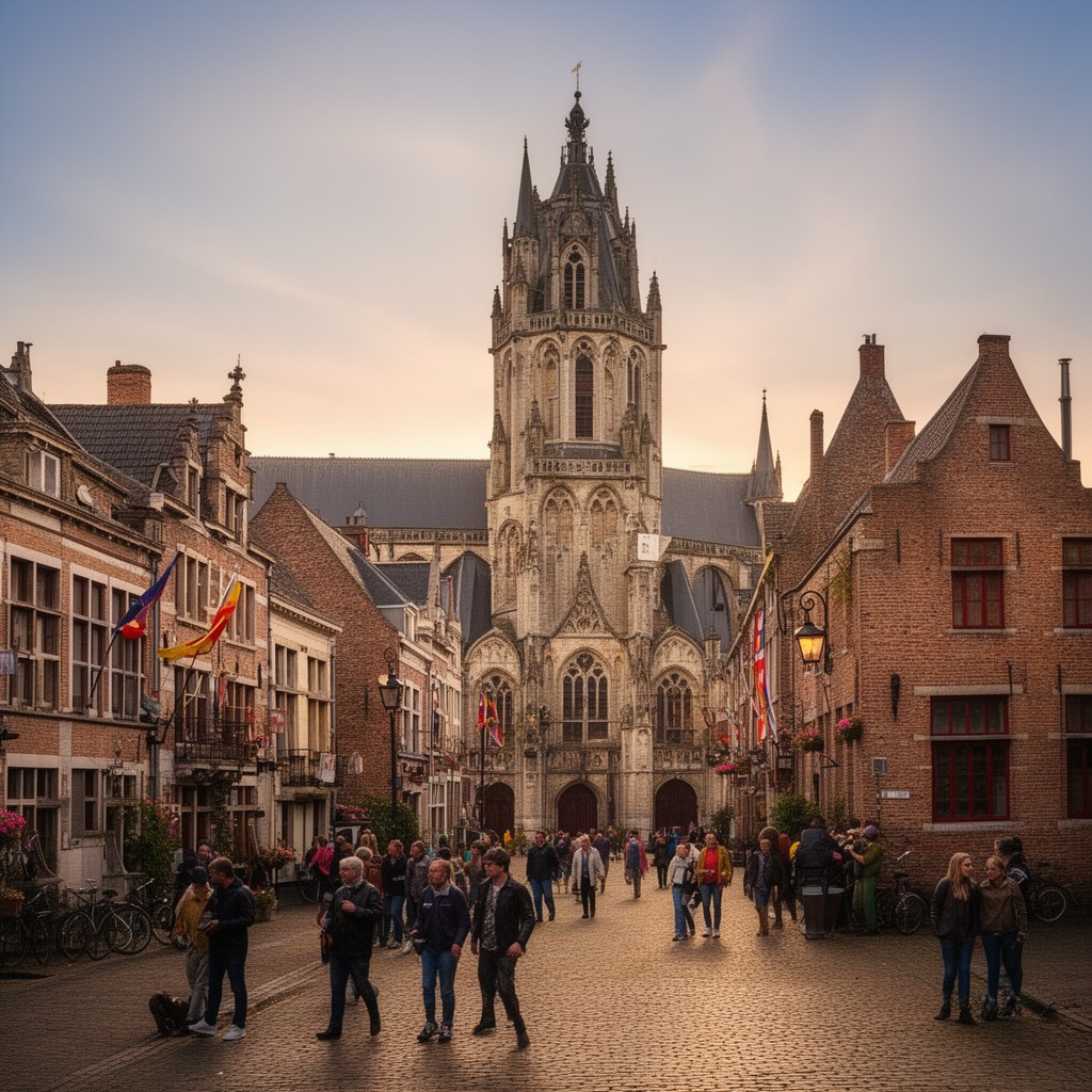 AI-generated illustration of Mechelen