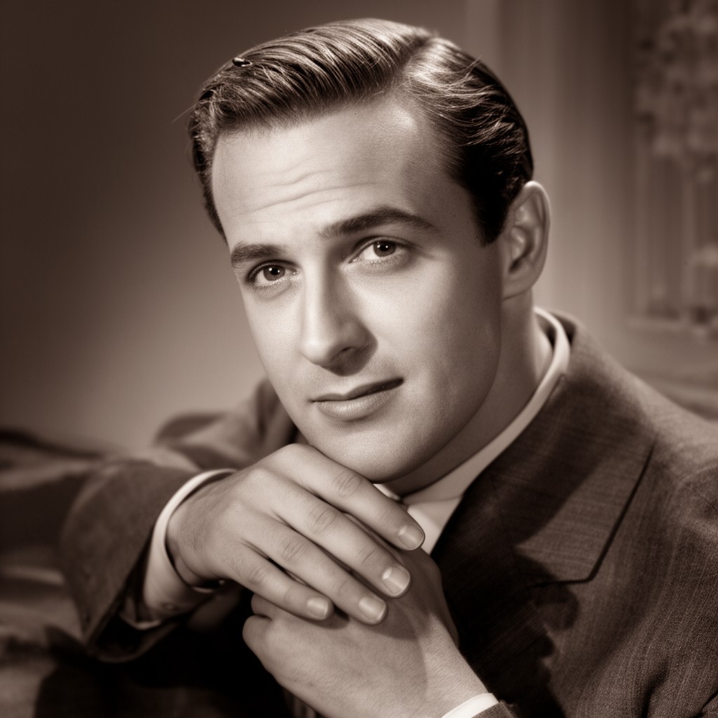 AI-generated illustration of Herbert Marshall