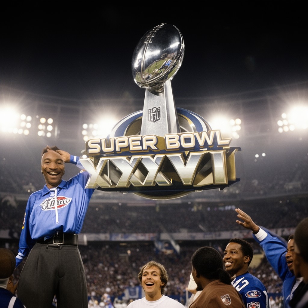 AI-generated illustration of Super Bowl XXXIV