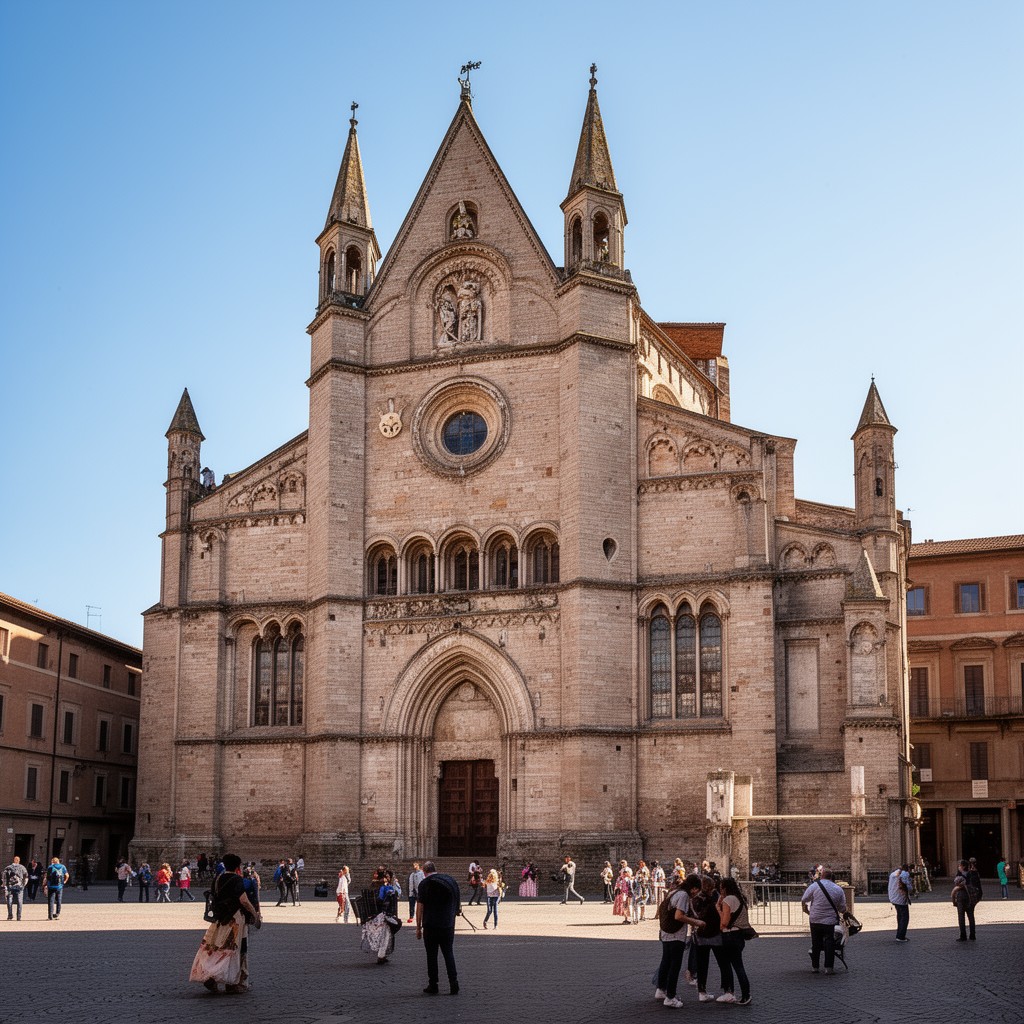 AI-generated illustration of Perugia Cathedral