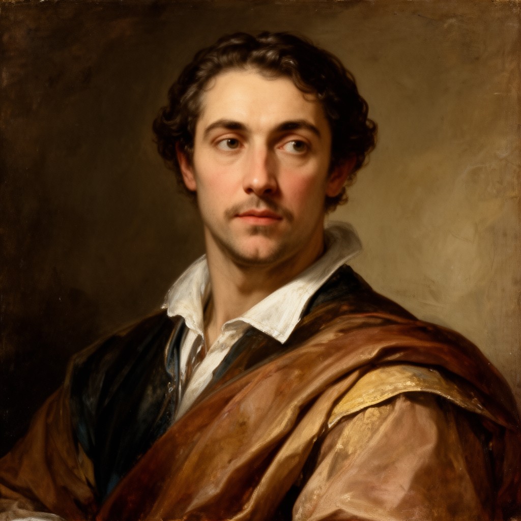 AI-generated illustration of Annibale Carracci